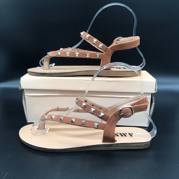 sandals, brand new in box. AMS NATALIE4, color is Whisky. - Picture 4 of 9